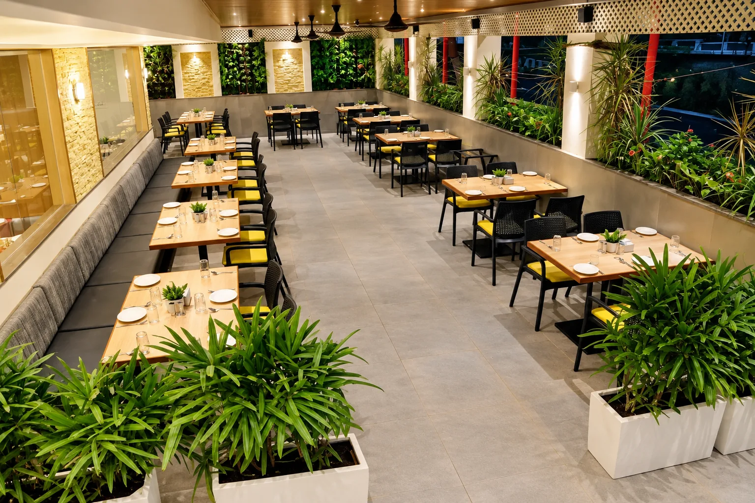 Interior at Raaga Multicuisine Restaurant