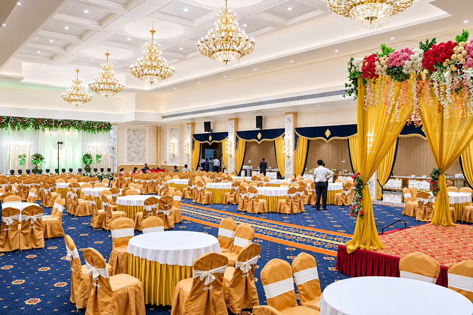 Celebration tables at Raaga Palace