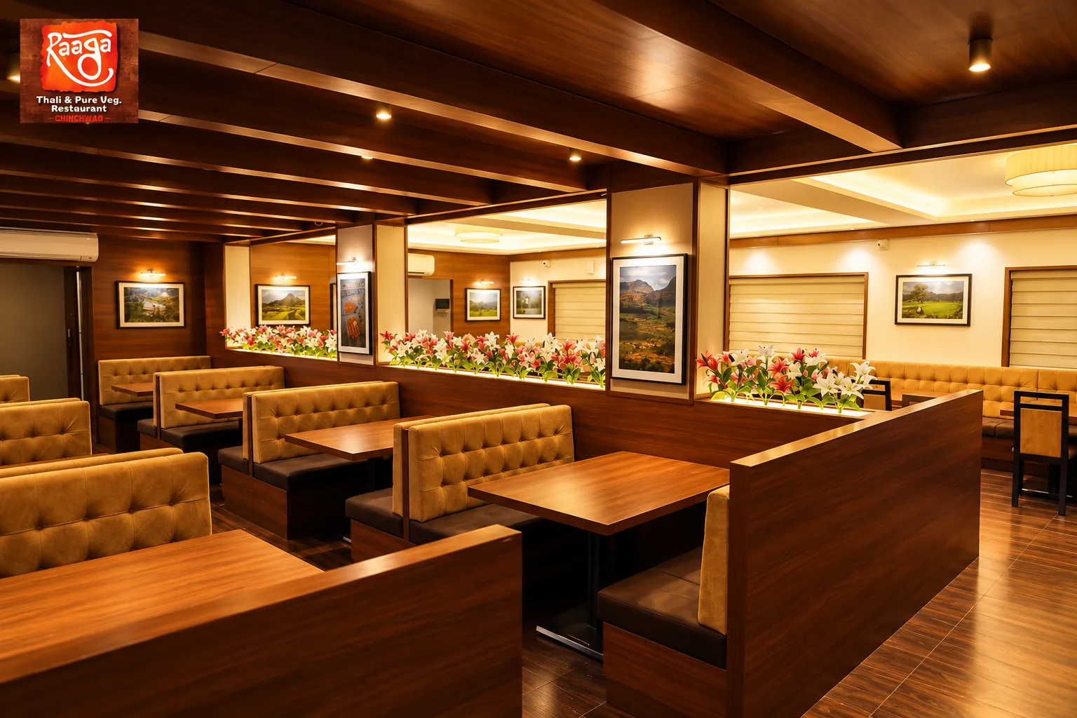 Family seating at Raaga Thali & Pure Veg